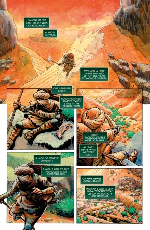The More Things Change page 1 written by Gary Proudley artwork by Cristian Roux and letters by Wolfgang Bylsma