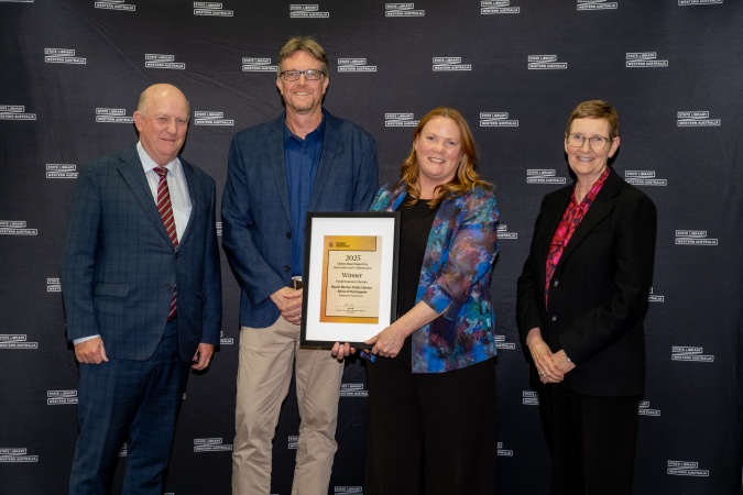 2025 Library Board Award for Innovation and Collaboration  Winner  Small Regional Libraries Mount Barker PublicLibrary  Shire of Plantagenet  Reading for Generations