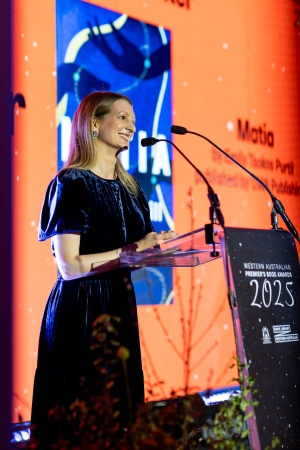 Emily Tsokos Purtill winner of the Emerging Writer award