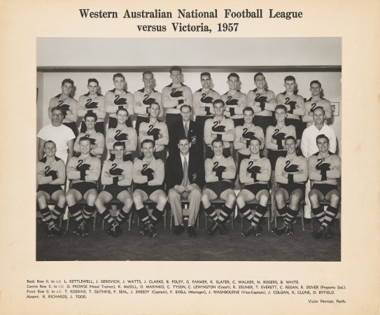 Western Australian National Football League versus Victoria 1957