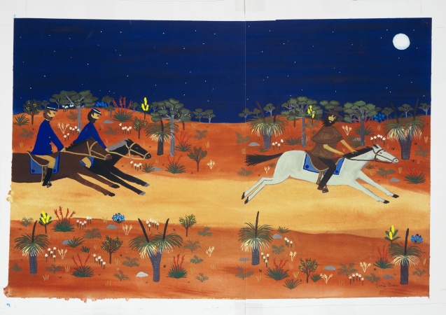 The Legend of Moondyne Joe  book cover men on horses