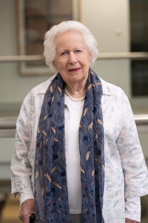 Margaret Medcalf OAM visiting the State Library 2026