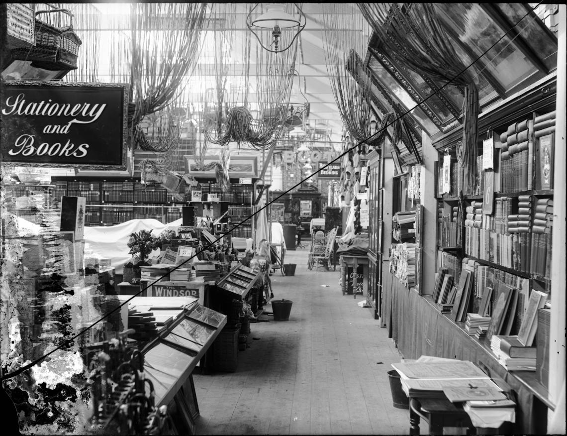 Stationery and Books Department of Foy  Gibson Perth c1905