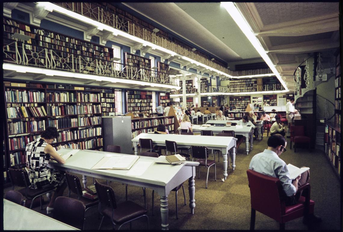 State Library of Western Australia in Hackett Hall 1973
