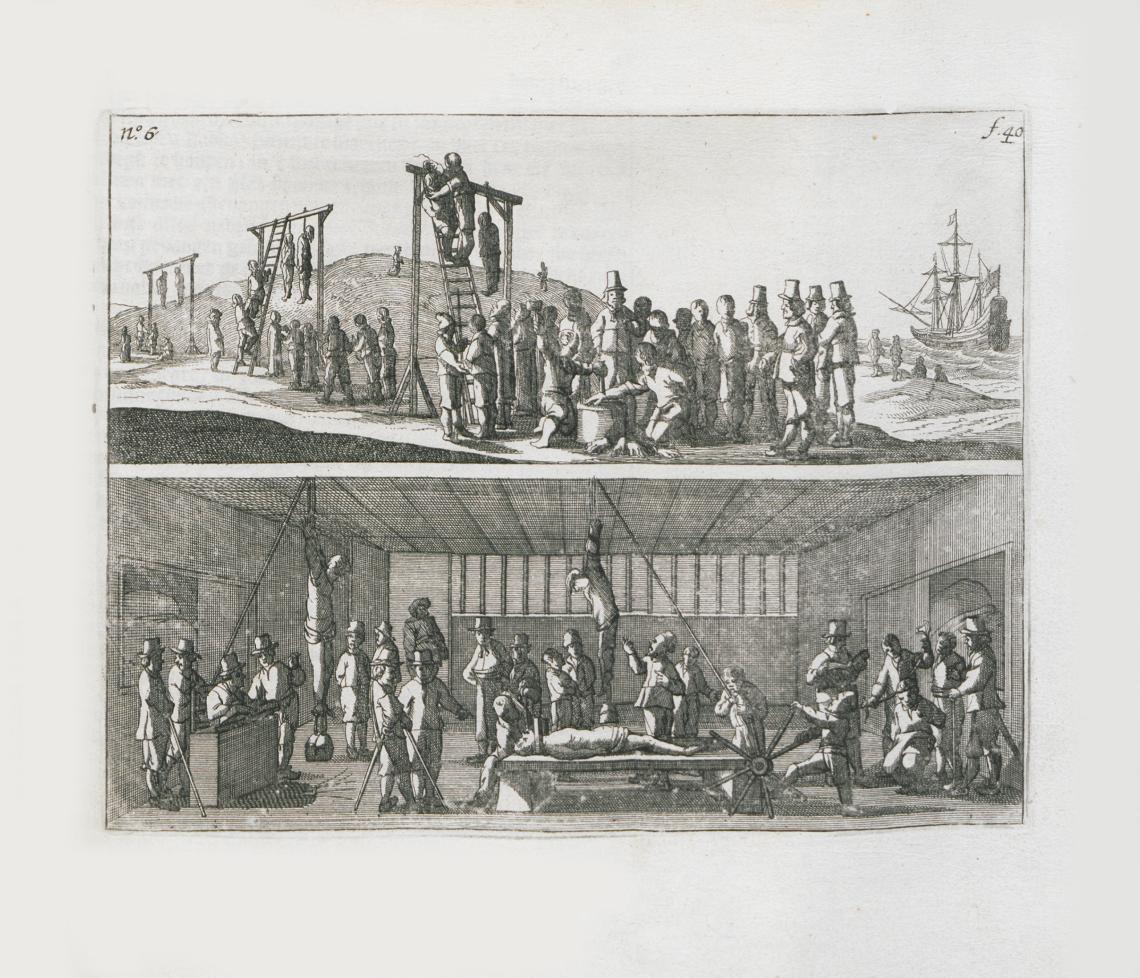 Trial and punishment an illustration from Pelsaerts Journal 1629