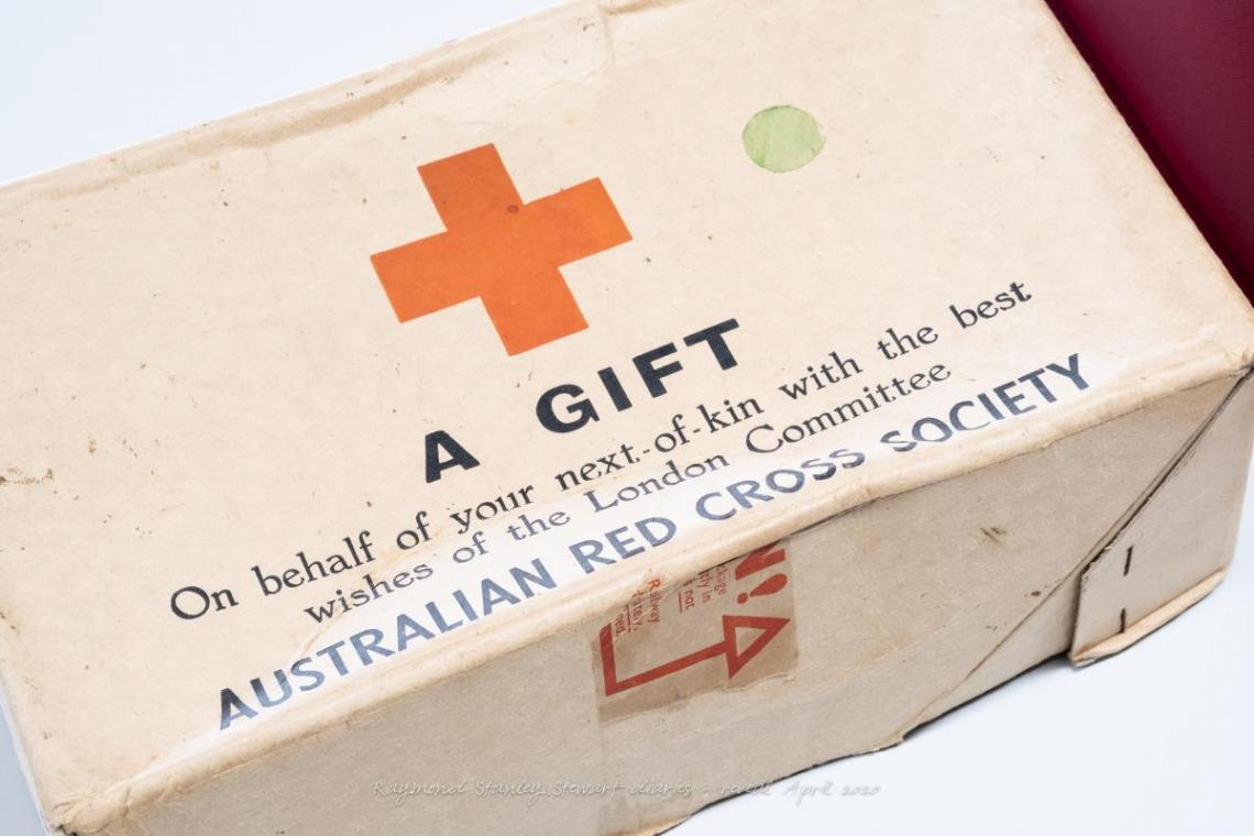 Red Cross Gift Box Raymond Stewarts diaries were hidden in