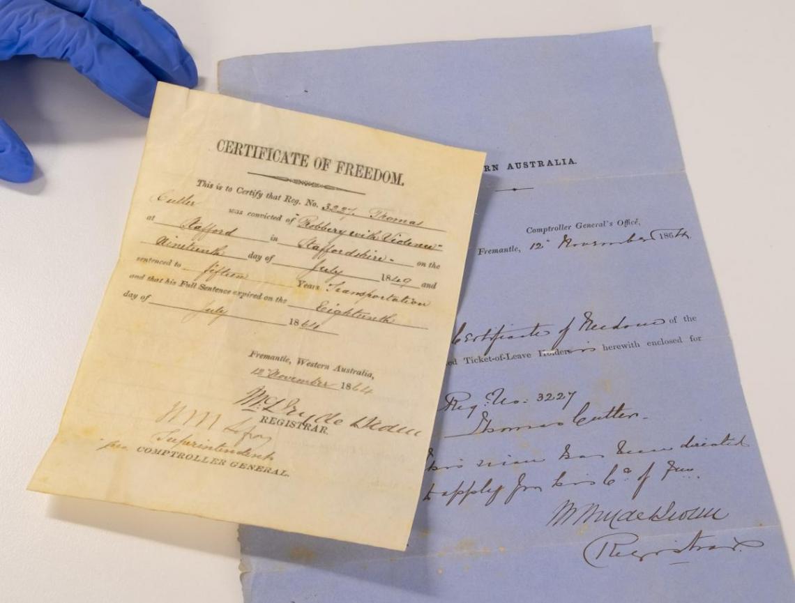 Sample of convict documents 