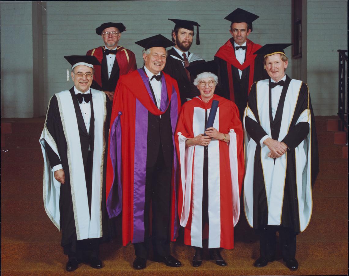 Margaret A Feilman is awarded an honorary Doctor of Architecture