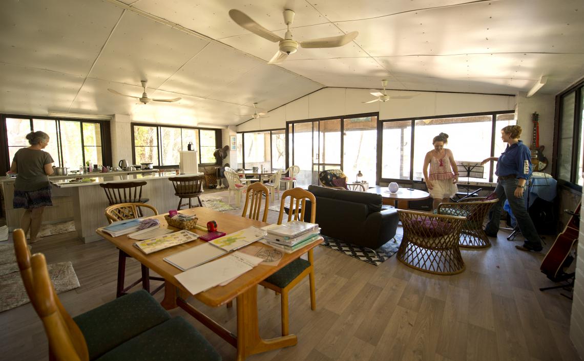 Inside the house that Richard Lethbridge built Kununurra August 2017