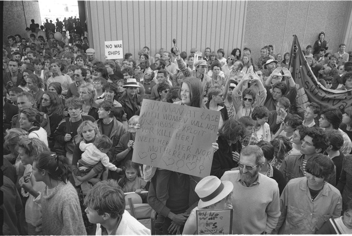 Antinuclear demonstration in Fremantle 1980