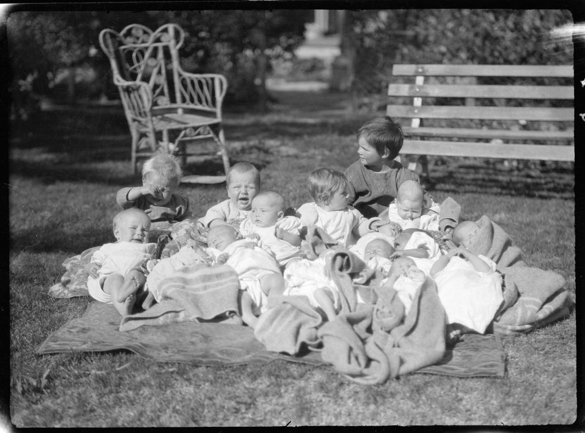 Babies at Hillcrest Salvation Army Hospital 1922