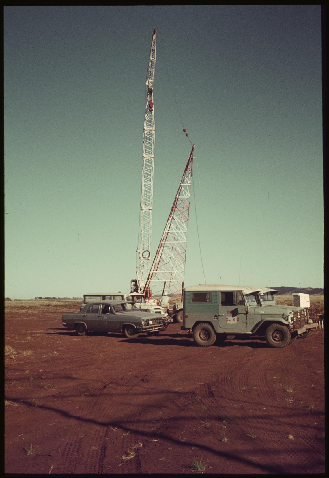 Wireless communications mast Dampier Port Western Australia 1966
