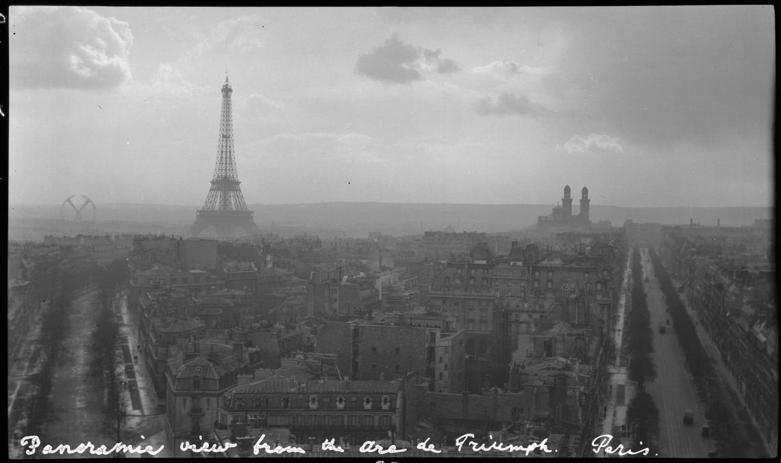 Panorama of Paris from the Arc de Triomph 1920