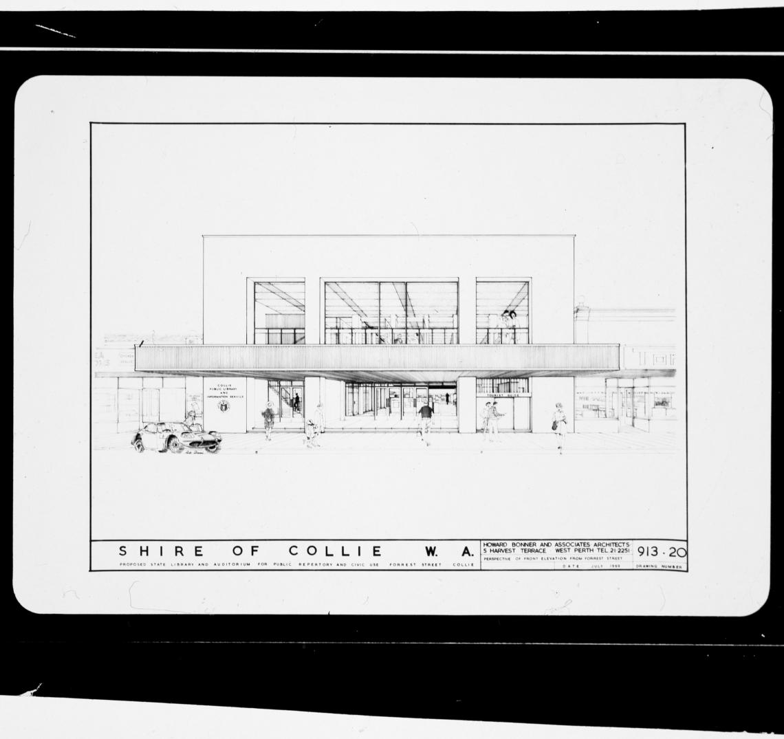 Plans for the new Collie Public Library 1969