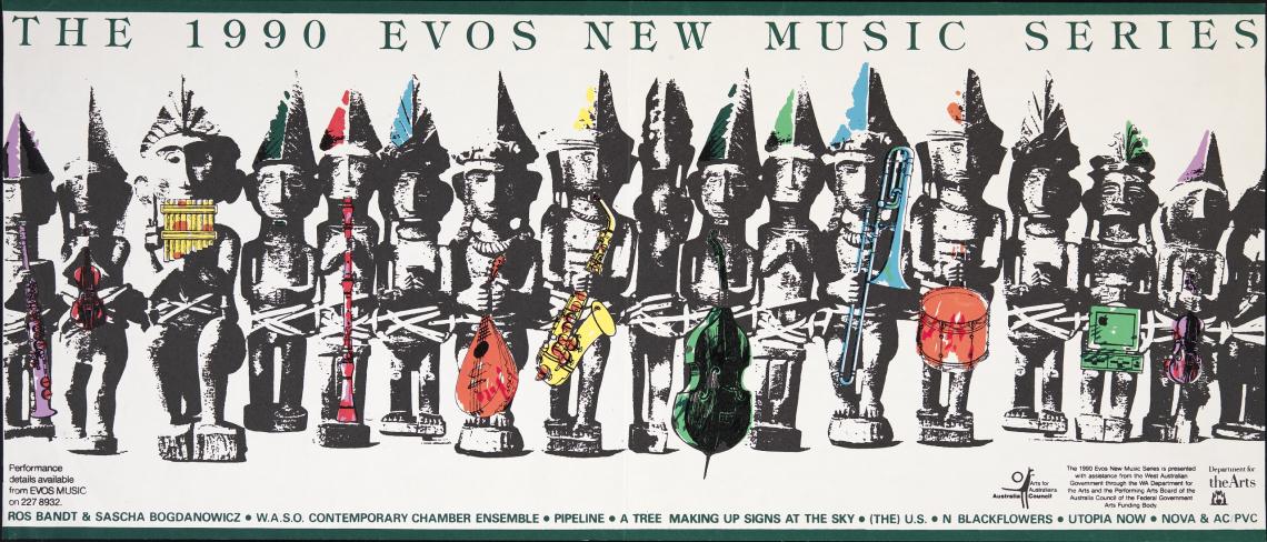The 1990 Evos New Music Series poster