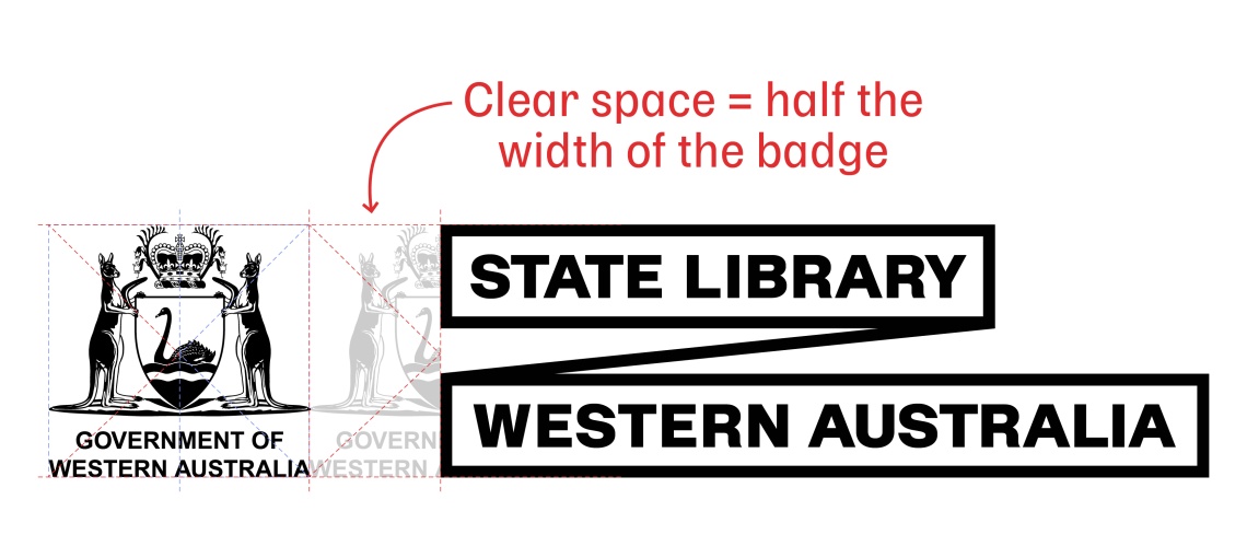State Library of Western Australia Logo paired with the State Government Crest
