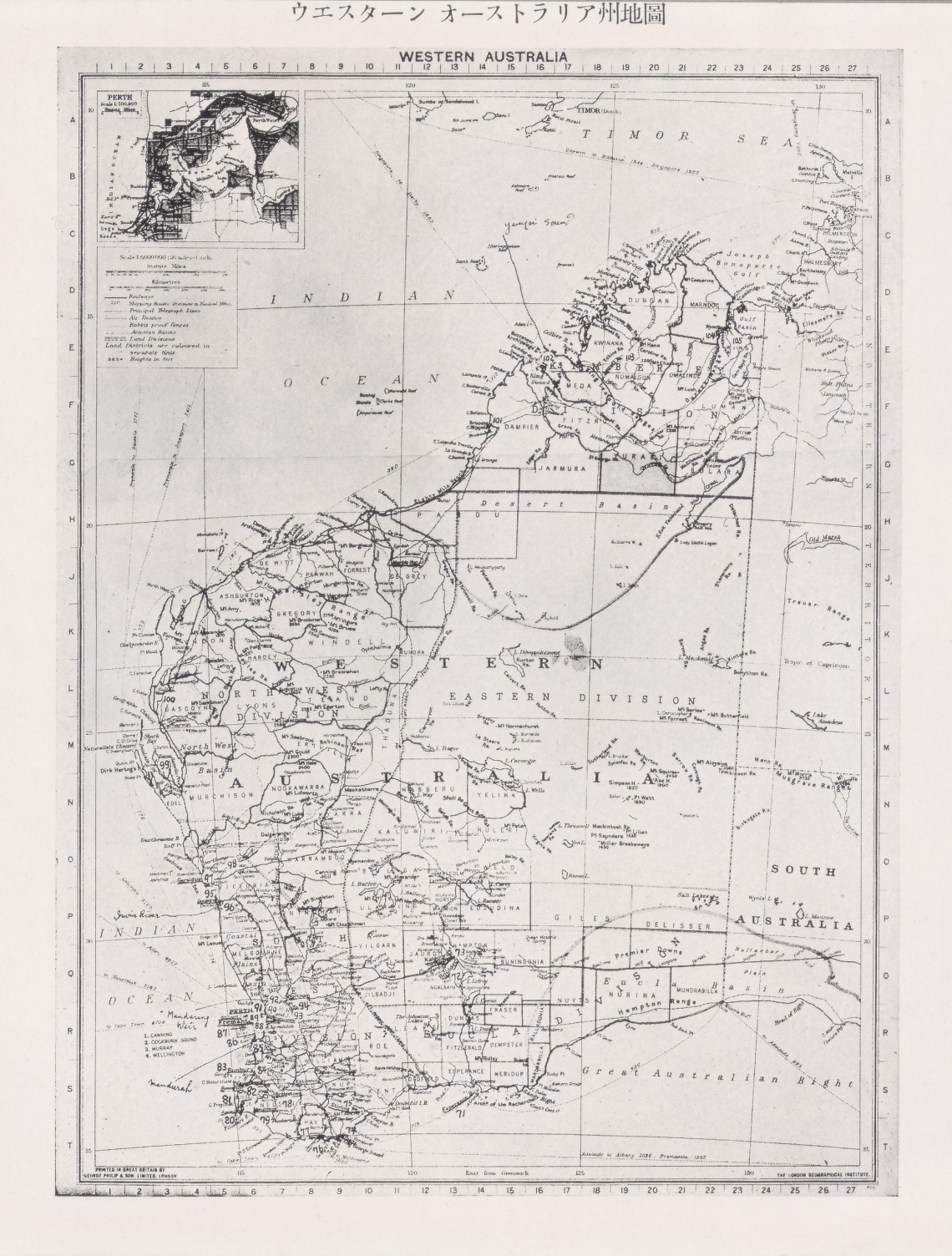 Map of Western Australia