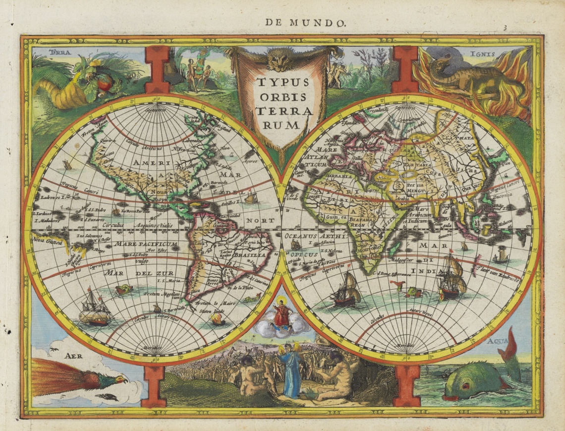 Typus orbis terrarum Amsterdam Johannes Cloppenburg 1632