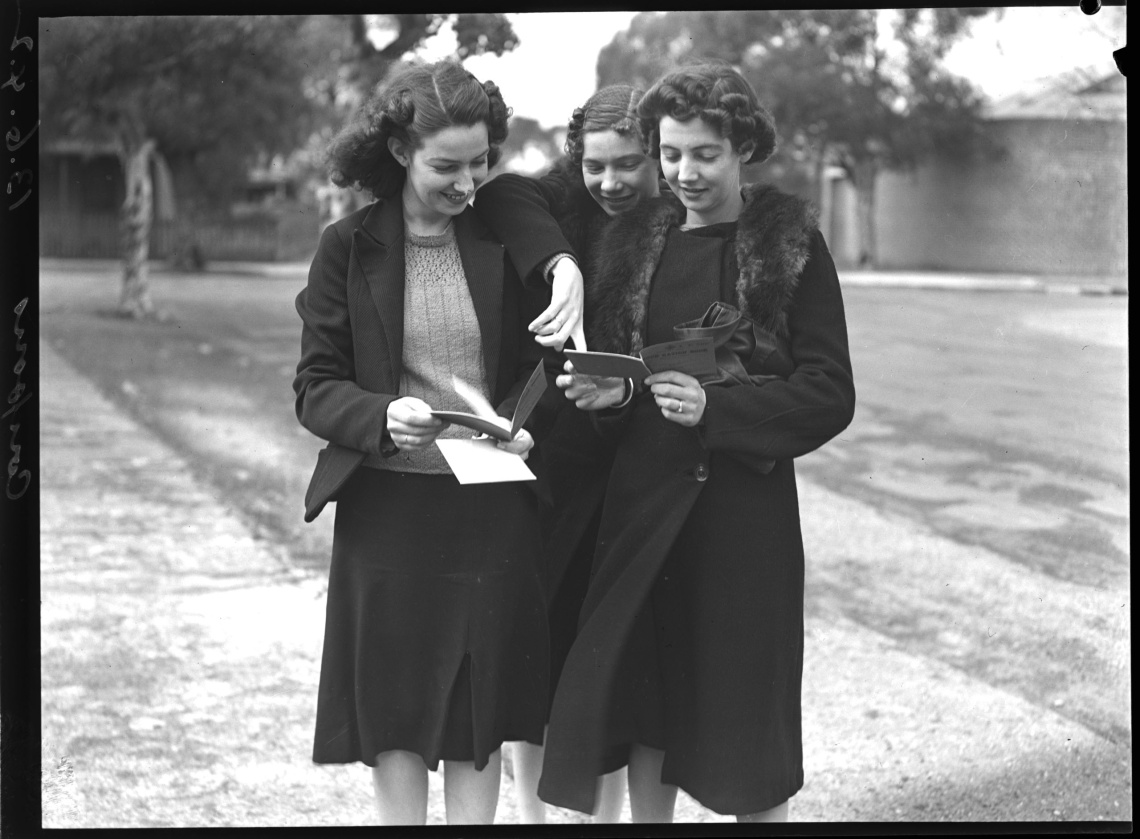 Women looking at clothes ration cards are issued in Perth 13 June 1942