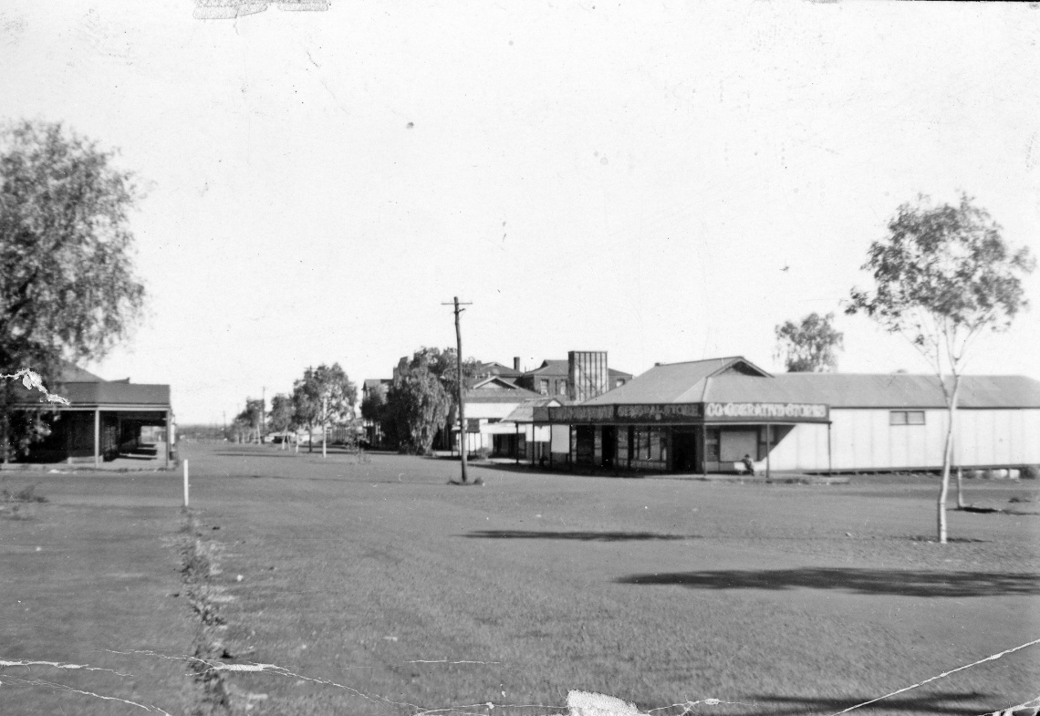 Wiluna Main Street from the Police Station 1952-54