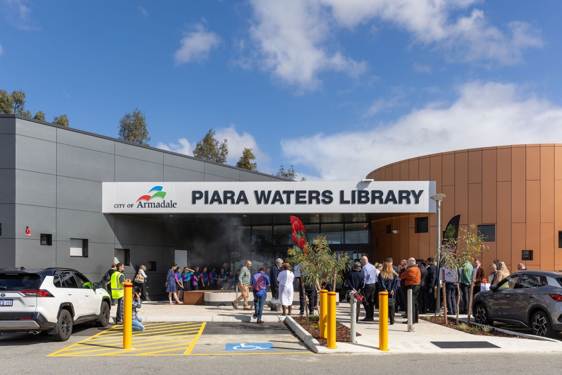 Piara Waters Library smoking ceremony for opening 2024