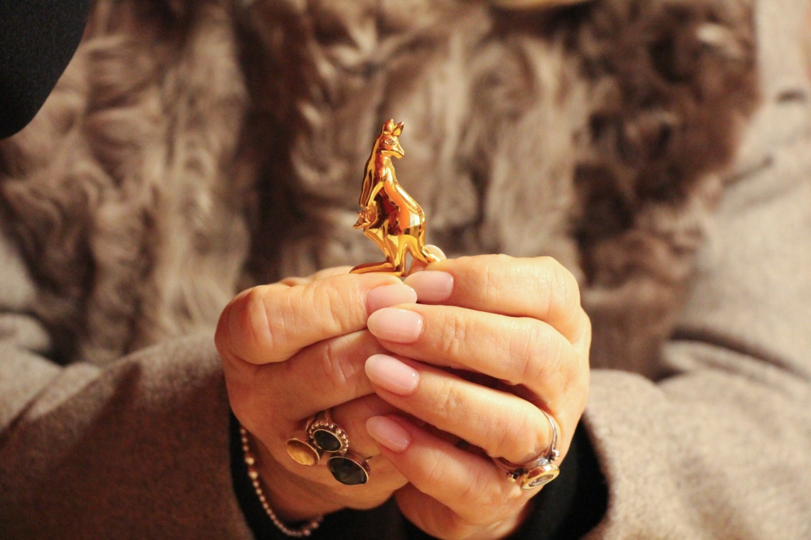 Little gold kangaroo