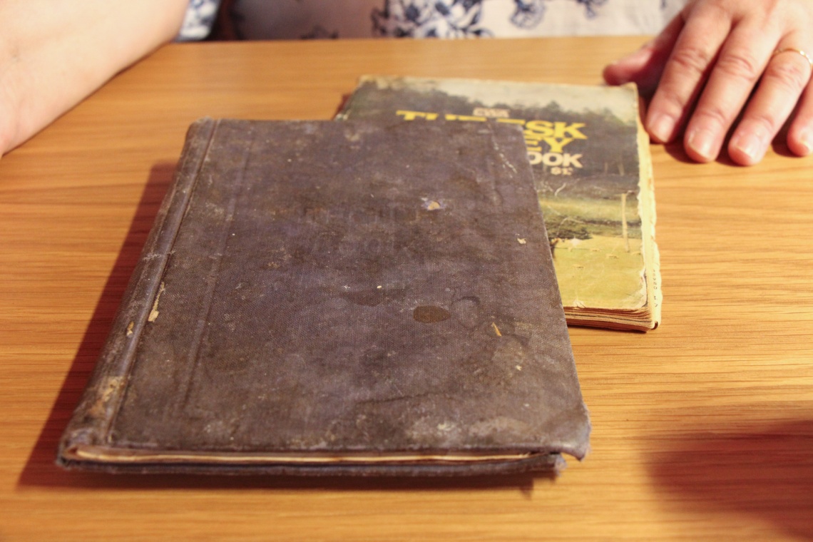 Cover of  Sophie Vowles Husbands Grandmas handwritten cookbook