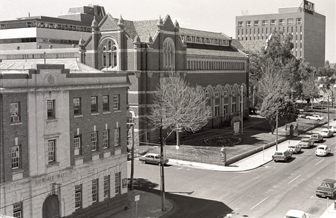 Arundale Hall and Hackett Hall James Street Perth 1979