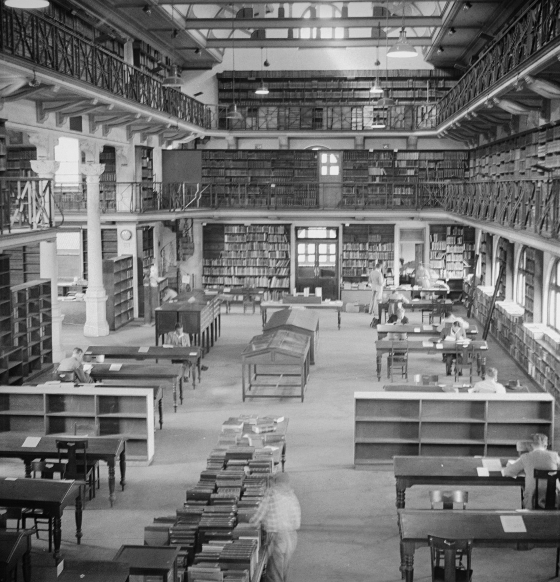 Hackett Hall looking east State Library of Western Australia approximately1960