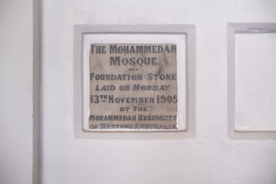 Foundation Stone Perth Mosque 1905