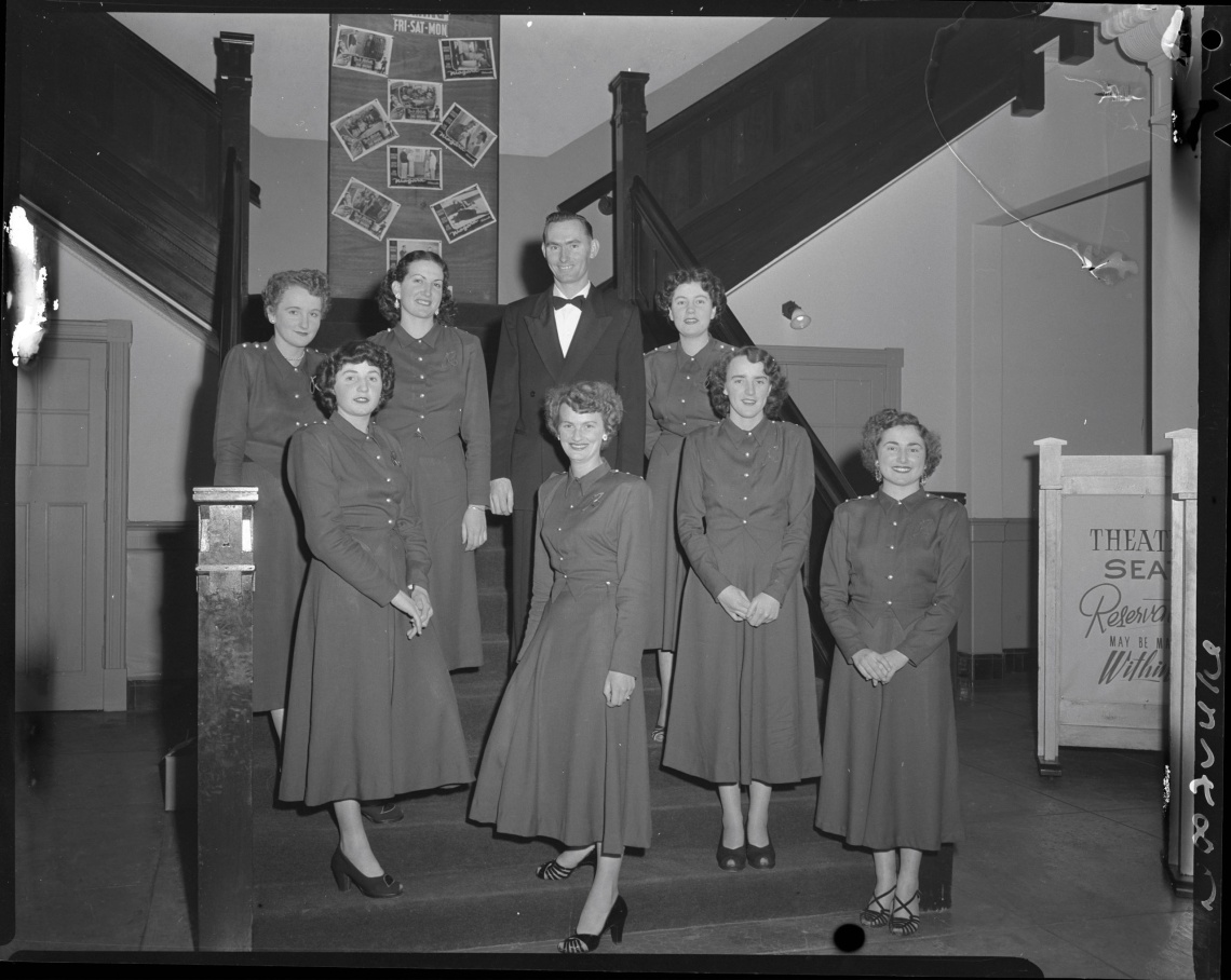  Usherettes at the Theatre Royal Perth 19 February 1954