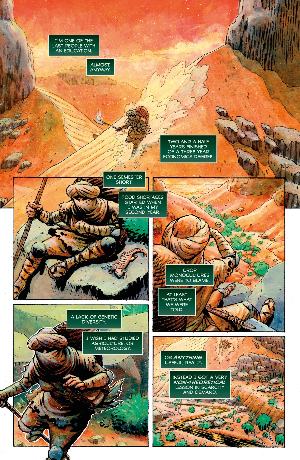 The More Things Change page 1 written by Gary Proudley artwork by Cristian Roux and letters by Wolfgang Bylsma