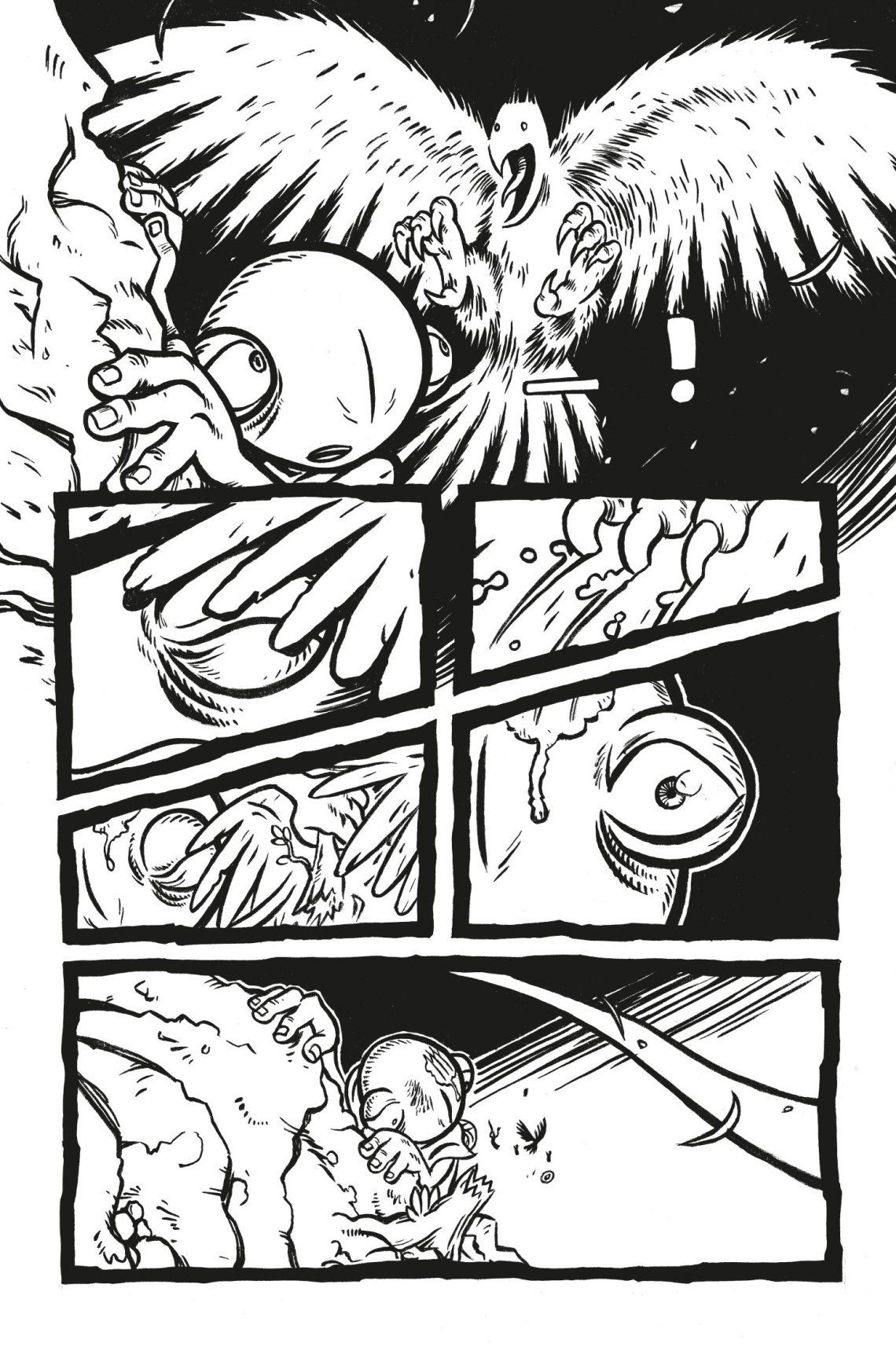 Vowels graphic novel page 54 by Skye Ogden