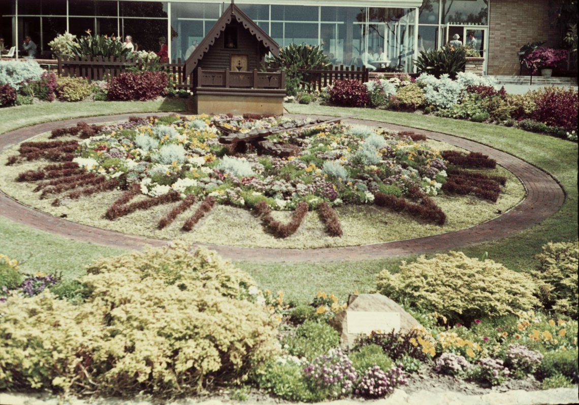 Floral clock at Kings Park 1972