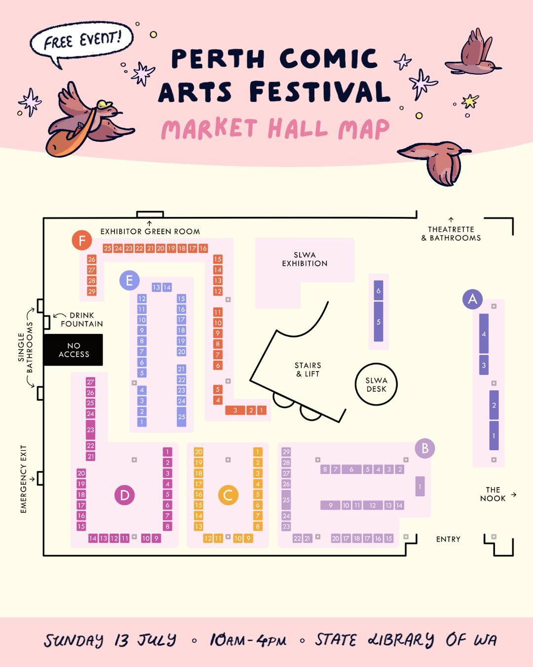 PCAF 2025 Market Hall Map
