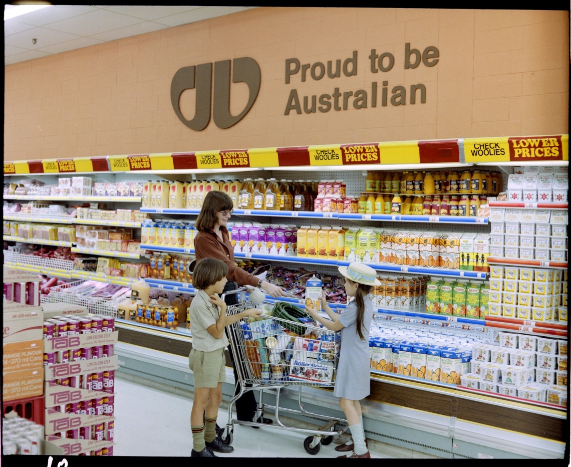 Woolworths supermarket Grove Plaza Cottesloe 1980