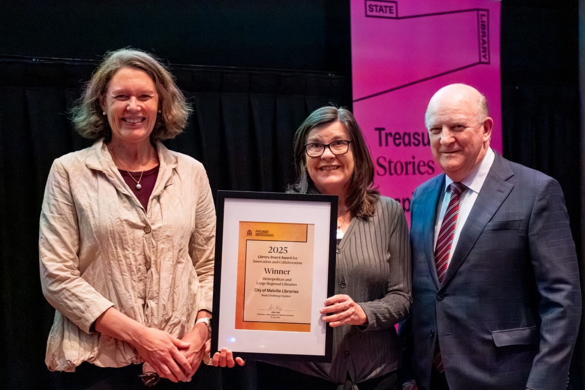 2025 Library Board Award for Innovation and Collaboration  Winner  Metropolitan and  Large Regional Libraries City of Melville Libraries  Book Challenge System