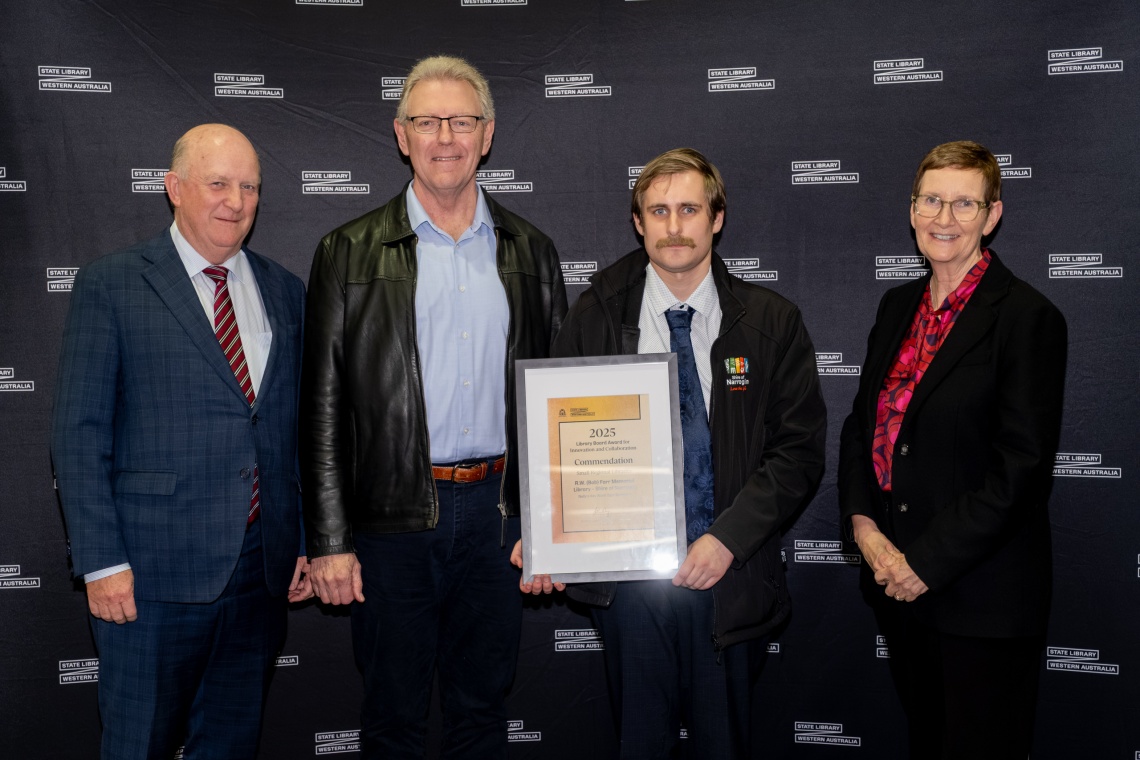 2025 Library Board Award for Innovation and Collaboration Commendation  Small Regional Libraries RW Bob Farr Memorial Library  Shire of Narrogin Nellys Key Word Sign Storytime