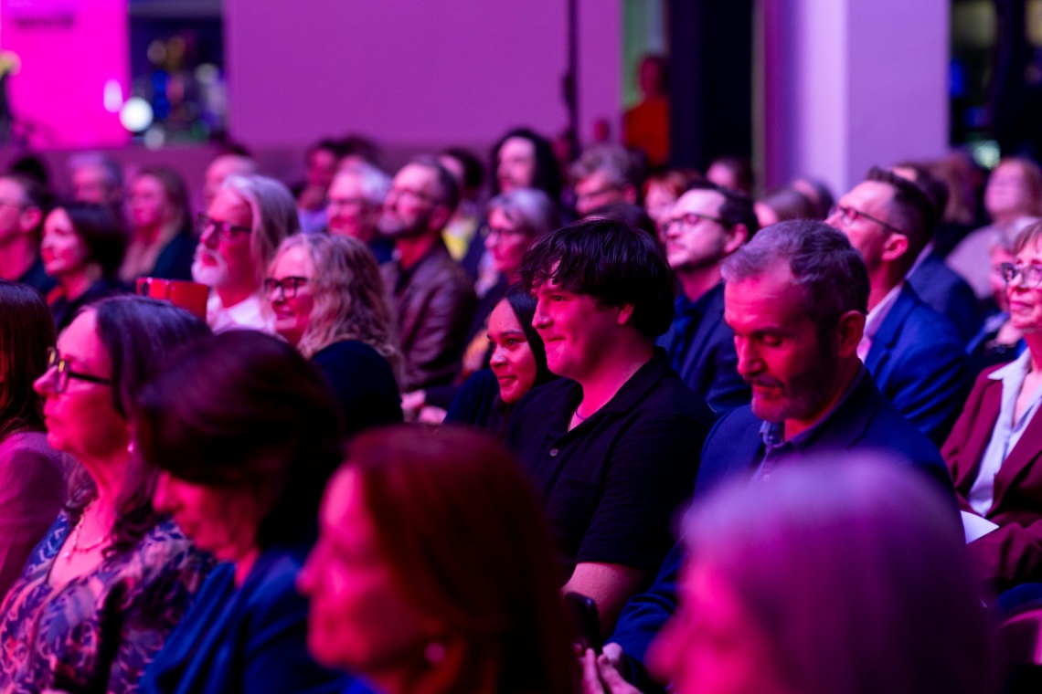 2025 Western Australian Premiers Book Awards crowd watching ceremony