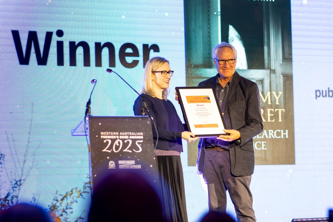 Non-Fiction Book of the Year winner Gerard McCann 