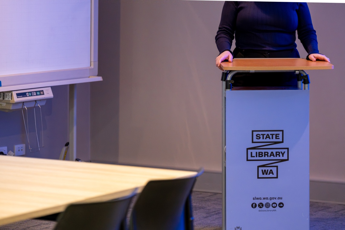 Geographe Room speaking podium