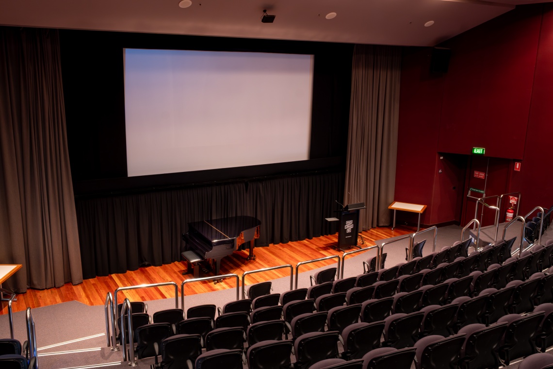State Library Theatre with piano