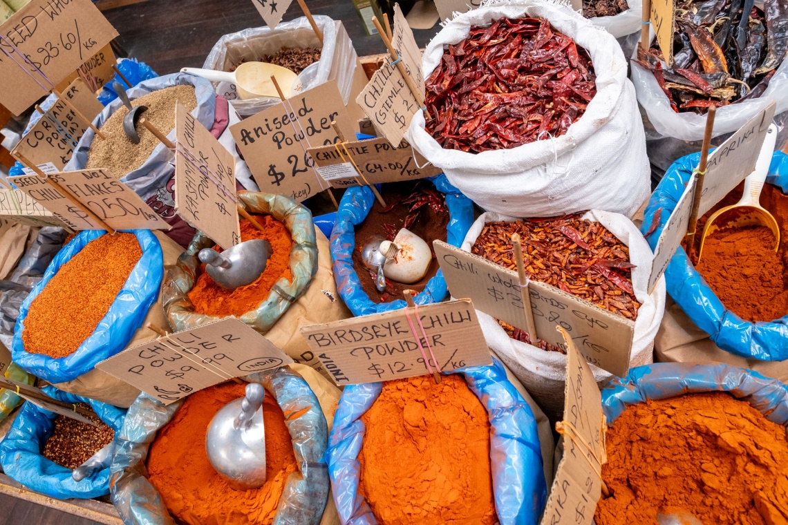 Spices for sale at Kakulas Brothers Northbridge 2025