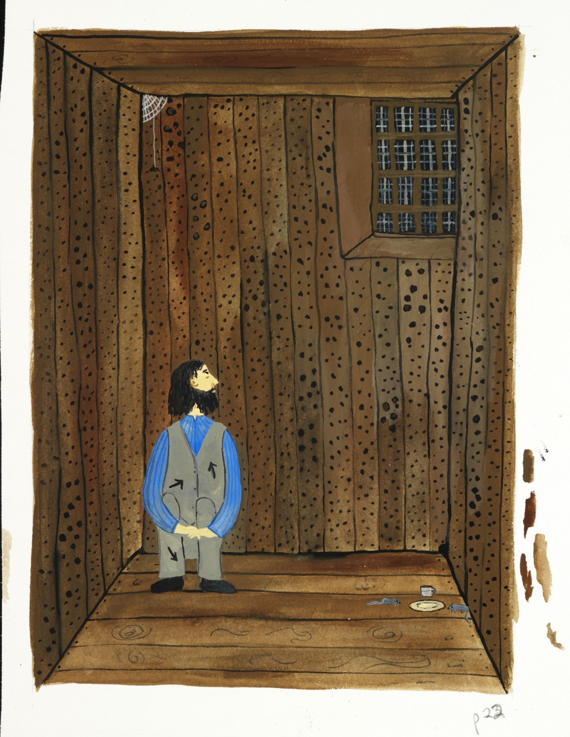 Yard of Fremantle Prison Moondyne Joe was chained by the neck