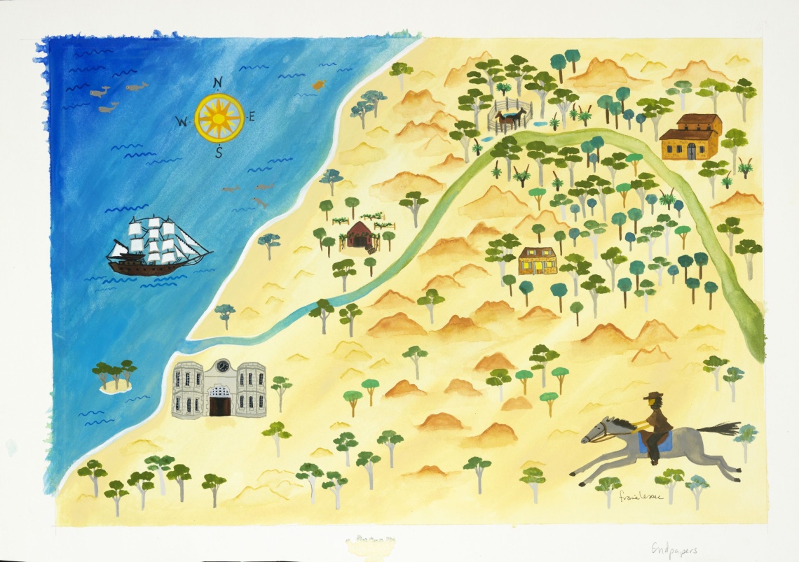 The Legend of Moondyne Joe endpapers