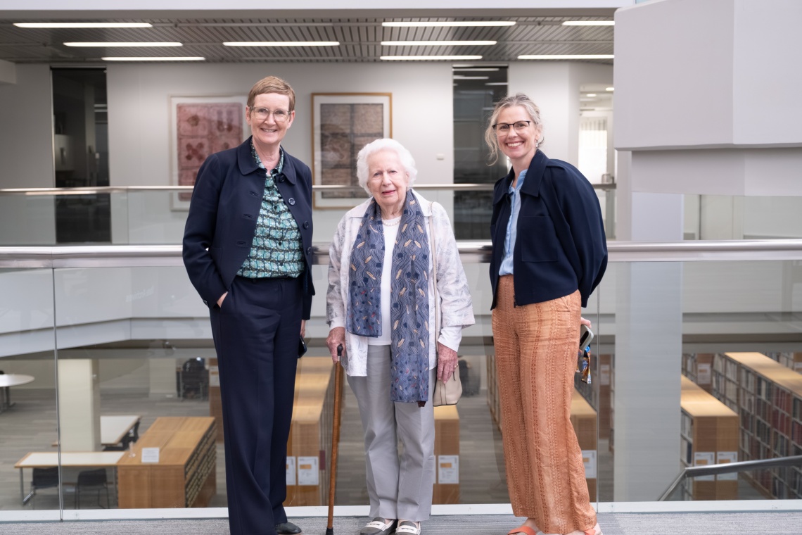 Margaret Medcalf visits the State Library