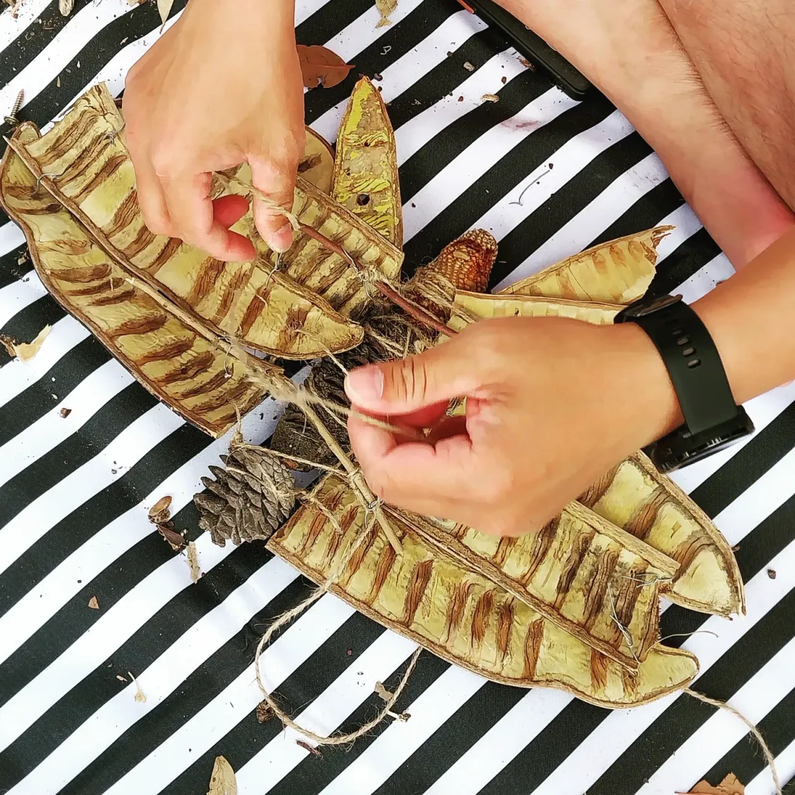 Making animals ourt of found objects