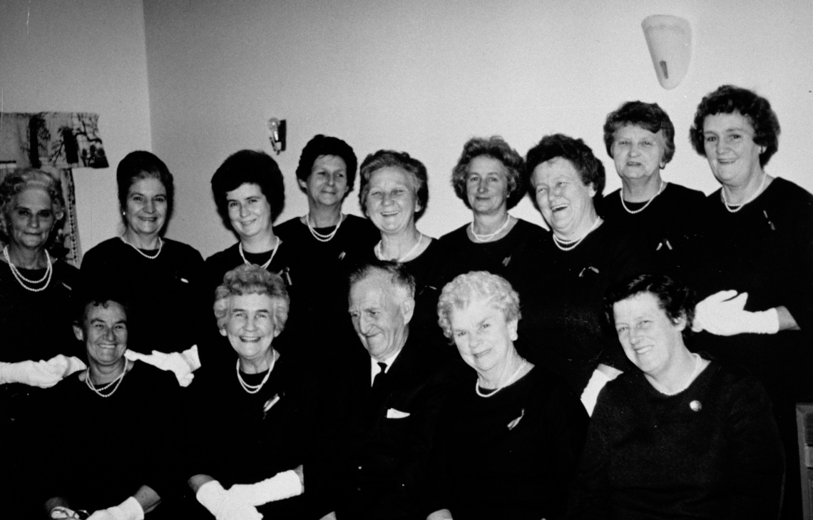 Boulder Country Womens Association choir with Haydn Freeman 1970