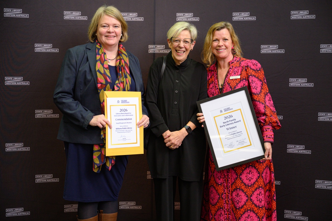 North Family Early Literacy Award was presented to the Shire of Williams for Williams Public Librarys Rhyme Time PLUS  Play Learning Understanding and Support