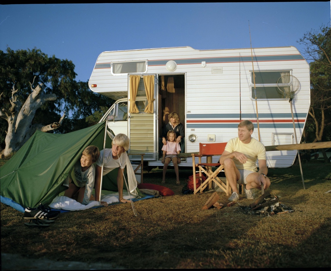 Family camping in Western Australia 1984